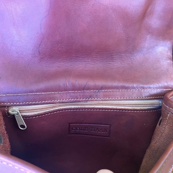 Cole Haan Cognac Leather Crossbody Bag – Adjustable Strap - Picture 10 of 10